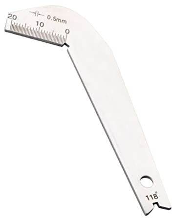 Bit-Muster Bohrer Schablone Edelstahl Bohrer Winkelmesser 118 Grad Winkel Messwerkzeug Lehren Bohrer Bits Schleifen Messgerät