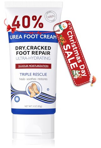 OUKEYA Crema all'Urea al 40%, Crema per Piedi per Pelle Secca e Screpolata, Lozione all'Urea al 40% per Piedi Massima Forza (85 g (Confezione da 1))