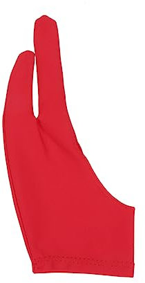 SEWOART 2stücke Künstlerhandschuhe Für Grafiktabletts Rote Finger-painting Handschuhe Zeichnen Und Skizzieren Atmungsaktiv Und Komfortabel Schützt Ihre Geräte Vor Schmutz Und Schweiß