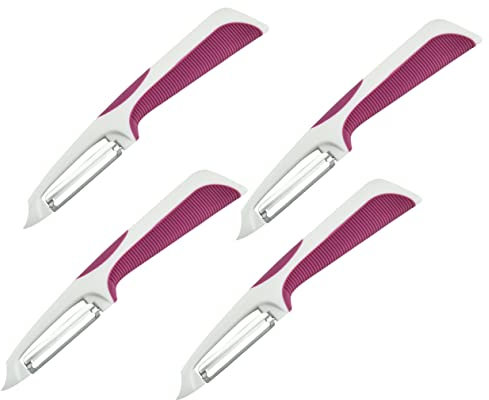 TOPBATHY 4piezas Pelador Multifunción De Acero Inoxidable Cuchillo Para Pelar y Rallador Acero Inoxidable Pelador De Frutas y Peladores De Verduras Para Cocina