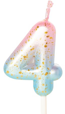 Candela con numero rosa e blu, compleanno per torta, candele di buon compleanno, decorazioni per torte per bambini, ragazzi, matrimoni, azienda,