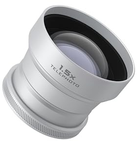 Freewell Téléobjectif 1.5X Compatible avec Fuji X100VI X100V, Zoom amélioré et Design léger