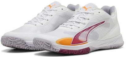 PUMA Accelerate Turbo W+ 4 Chaussures d'intérieur pour Femme, Puma White Berry Lilas Crush Heat Fire, 40 EU