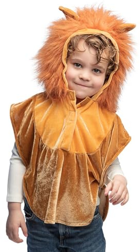 Boland - Poncho à capuche pour enfants de 3 à 4 ans, idéal pour le carnaval, les anniversaires, les fêtes à thème ou les déguisements d'animaux