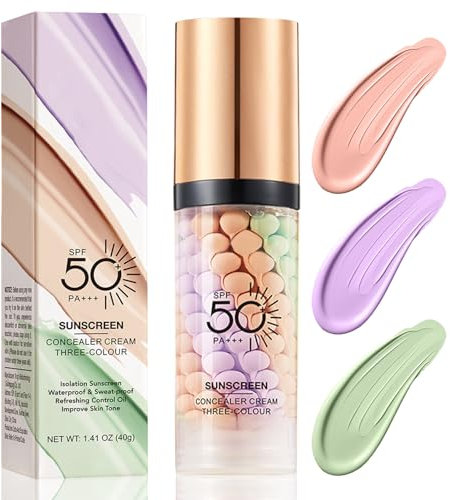 Makeup Primer, Base de Maquillage pour Le Visage, Pore Primer, Crème D’ Isolation Pores Invisibles, Sérum Facial Correcteur de Teint, Contrôle de L’ Huile, Fond de Teint Anti-Cernes Hydratant