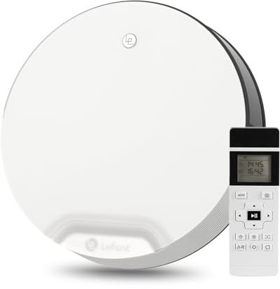 Lefant Aspirateur Robot avec Télécommande N1,4500Pa Puissant Aspiration,165min d'Autonomie, Auto-Charge Robot Aspirateur, Version sans WiFi, Idéal pour Les Poils d'animaux Sol Dur Tapis