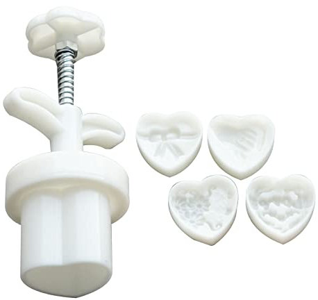 Stampo per torta di luna a forma di cuore a forma di cuore per torte di luna, strumento di pasticceria per festival di metà autunno