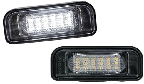 Auto Luci targa Per Benz Per W220 S350 S430 S500 S600 S55 Per AMG Per S65 Per AMG 1999-2005 2 Pezzi Luce Targa A LED Bianca Auto Numero Targa Luce