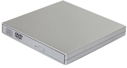 Zambuph Plastique extérieur PC CD graveur Portable intérieur extérieur ménage Salon DVD Pilote Lecteur antibruit, Argent