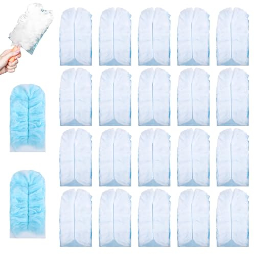 22 Piezas Recambios Plumero Atrapapolvo para Swiffer - Plumeros Desechables (20 Simples + 2 Dobles) con Microfibras Electrostáticas, Plumero Duster Kit para Polvo, Suciedad y Pelo de Mascotas