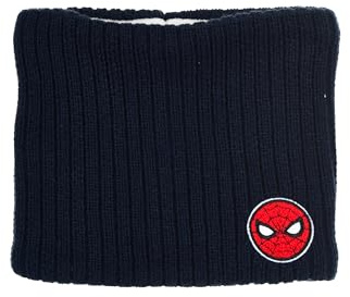 Marvel Spider-Man Kinder Schlauchschal offiziell lizenziert Loopschal für Jungen Einheitsgröße ab 3 Jahren warm weich Winter Accessoire Geschenk für Jungs (Dunkel-Blau)