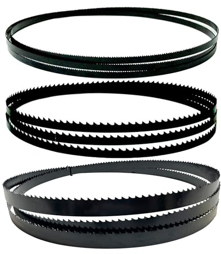 FOXBC 93-1/2 Inch Bandsaw Blades Assortment for Woodworking, Band Saw Blades for Delta, Grizzly, Rikon, Sears Craftsman, Jet, Shop Fox and Rockwell 14 Band Saw - 3 Pack