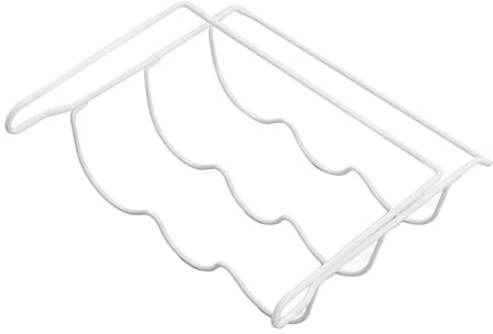 LOVSSU Portabottiglie for frigorifero - Ripiano in metallo spesso e resistente con finitura lucida, elevata capacità portante