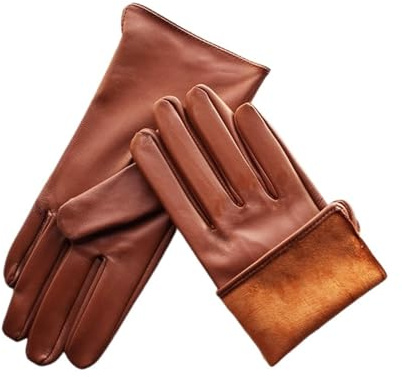 LPATEBCVU Herren Winter Lederhandschuhe Sommer-Fahrhandschuhe for Damen, Touchscreen, Farbe, Leder, einfache Motorrad-Reithandschuhe(Color 8,7.5)