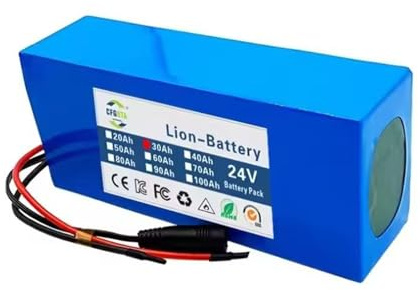 24V 30Ah 6S3P Batería De Bicicleta Eléctrica Batería De Litio De Repuesto para Patinete Eléctrico Apto para Sillas De Ruedas Y Coches De Juguete T