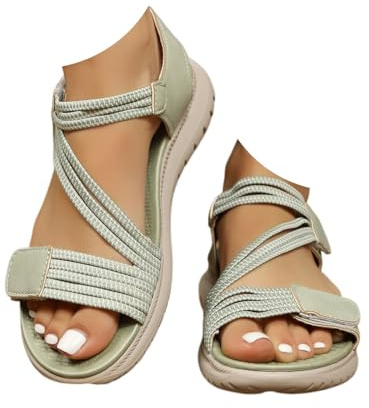 Genérico Sandalias Ortopédicas Deportivas Mujer Verano Sandalias Moda Comodos Transpirables Plataforma Sandalia de Cuña Mujer Casual Sandalia para Trekking Caminar Senderismo Playa