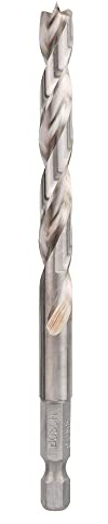 Bosch Professional Holzspiralbohrer mit 1/4- Sechskantschaft HSS Durchmesser: 8/Gesamtlänge in mm: 117