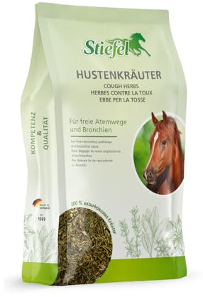 Stiefel Hustenkräuter für Pferde, 100% naturbelassene Kräutermischung, kann die Atemwege und Bronchien unterstützen, dauerhaft oder in gezielten Phasen, 1kg