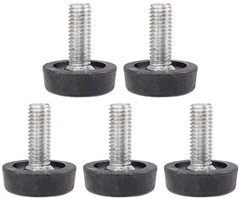 sourcing map 5 Stück Verstellbare Möbelfüße Filzgleiter Schraube Auf Typ Möbel glitte Abgleich Fußeinstellung M8 x 20mm
