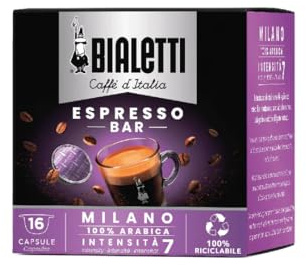 Bialetti Capsules Milano - Set 8 packages of 16 capsules