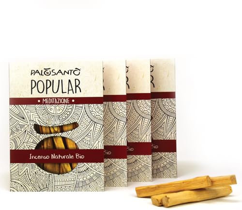 PALOSANTO - Palo Santo Räucherholz Popular Ayabaca aus Peru - 52 Holzstäbe 10cm - Natürliche Räucherstäbchen für Stressabbau und Meditation - Palo Santo Holz Wild Geerntet & Nachhaltig Gewonnen