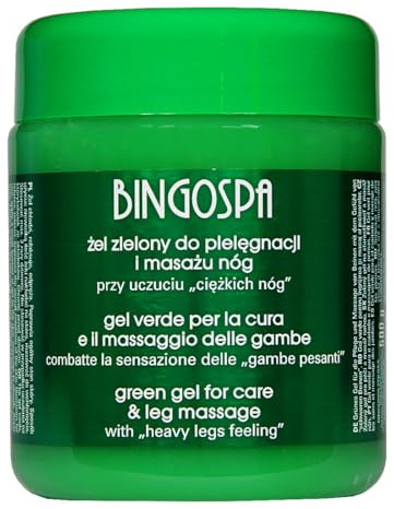 Green Gel para piernas pesadas, venas varicosas, vasos frágiles 500ml BINGOSPA