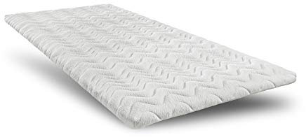 MatraMaxx Visco Matratzen Auflage/Topper 80 x 190cm Baumwoll-Trikotage (Höhe 4cm)| Für Allergiker geeignet, hervorragende Klimaeigenschaften, hoher Schlafkomfort | Made in Germany