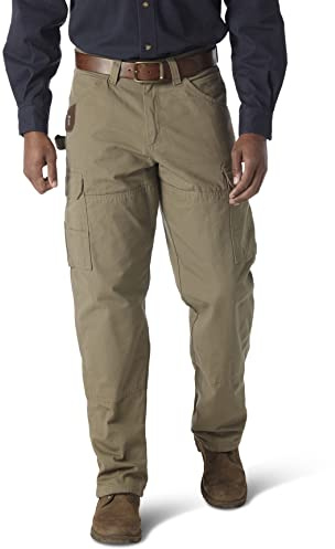 Wrangler Riggs Workwear mens Lined Ranger Work Utility Pants, Bark, 40W x 36L US