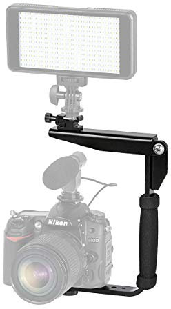 Adjustable and Flexible E-Shape Flash Rail LS-36 Camera Mount for All Cameras and Accessories with a 1⁄4 Tripod Connection Thread