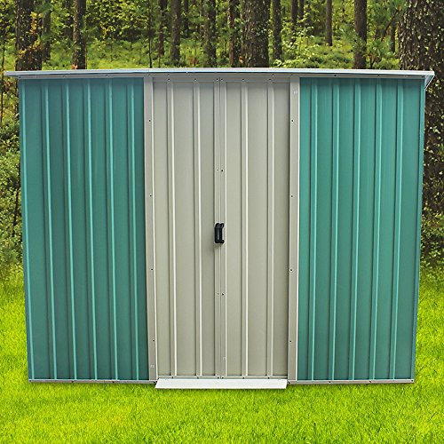 6X4, 8X4, 8X6, 8X8, 10X8 SMetal Outdoor Shed Organizer & Garden Storage Outdoor Garden Tools Storage Shed (8X4FT)