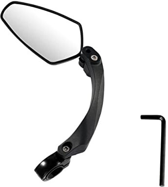 BESPORTBLE Rückspiegel Für Fahrrad Stabiler Fahrradspiegel Rückfahrspiegel Mit Reflektor Montierbar Am Lenkerende Drehbar Für Sichtfeld