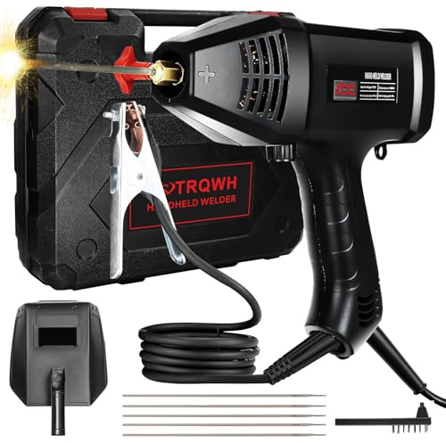 TRQWH 120A Welding Machine Handheld 110V Portable Stick Welder ARC Welder Machine IGBT Inverter Mini MMA Welder Machine Fit for 1/16-1/8 Rods (TRQ-HWM01)