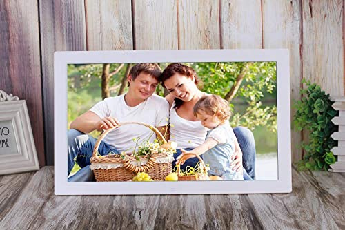Digitaler Bilderrahmen von 50,8 cm (20 Zoll) mit IPS-Display und Videoplayer, automatische Wiedergabe ohne Verzögerung und einfache Bedienung
