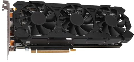 Carte Graphique 1080 Ti, 11 Go GDDR5X 352 Bits PCIE 3.0, Carte Vidéo PC avec 3 Ventilateurs, Prise en 8K, HDR, HDCP, DirectX 12, OpenGL 4.5, HDMI et 3 Sorties DP