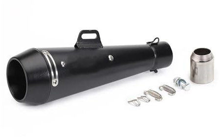 TUHBCX Motorräder Auspuffanlage Roller Pit Bike Dirt Motocross Für Kawasaki 51mm Universal Motorrad Auspuff Modifizierte Schalldämpfer Rohr Schalldämpfer(1 UK)