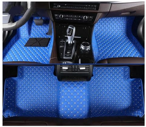 QPRPWHZI Autoteppiche LHD Für Benz Für CLA Für X117 2013-2021 2022 2023 Antifouling Zubehör Fußmatten Auto Innen Styling Autofußmatten(Blue)