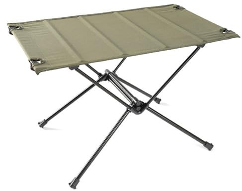 Tragbarer faltbarer Picknicktisch mit Oxford-Tuchoberfläche, leichter und faltbarer Campingtisch für Outdoor-Aktivitäten, ideal für Camping, Wandern, Strand, Picknick, Reisen, Armeegrün