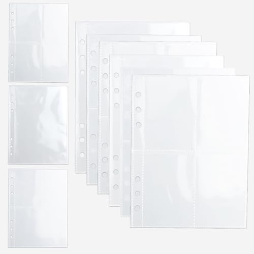 30 Stück Photocard Binder Kpop A5 Binder Taschen 6 Löcher Wasserdichter Loseblatt Ordner, 1p 2p 4p Photocard Sleeves Wasserdicht Durchsichtige Pvc Binder Für Datei Rechnung Karte Foto