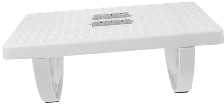 STOBOK Fußbank bürohocker chefsessel mit fußstütze feet pads fußhobel fusmatte Beinstützenhocker quadratischer Hocker Fußhocker unter dem Schreibtisch Fußstütze für den Haushalt pp Weiß