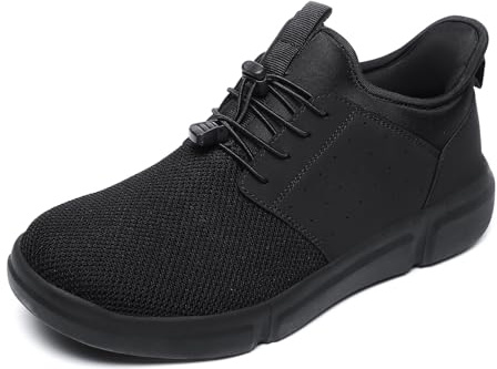 BLSART Diabetic Shoes for Men Wide Feet Slip-on Walking Shoes Relief Foot Pain Orthopedic Sneakers Mens Tennis Shoes Black 10