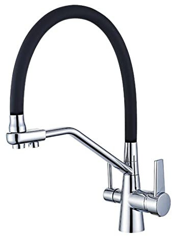 Küchenarmaturen, 3-Wege-Drehgelenk, Messing, heißes und kaltes Wasser, direktes Trinkwasser, Küchenarmatur, Chrom