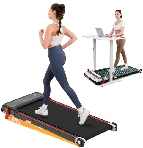 LIKESPORTING Laufband mit Fußmassage – 198 Massagepunkte, Neigung (6%), Fernbedienung, leiser Motor. Walking Pad 1-6 km/h, bis 120 kg. Das kompakte Laufband ideal für Büro und Zuhause.