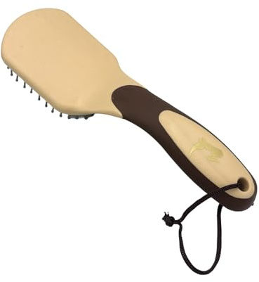 Schweifbürste Mähnenbürste Mähnen Schweif Bürste Schweifkamm Pferdeschweifbürste für Pferdezum Kämmen vom Pferdehaar Pferdepflege Zubehör (Cappuccino Mokka Beige)