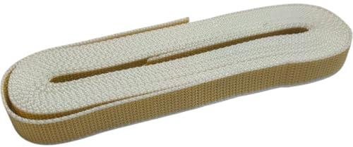 Terryshop74® Coppia Cintini per Tapparelle 22 mm x 7,5 m – 2 Pezzi – Colore Marrone/Bianco – Cinghia Resistente per Avvolgibili Finestre e Balconi