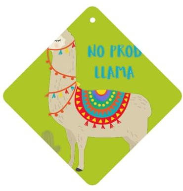 Niedliche Cartoon-Lama-Kaktus-Druck, modische Auto-Lufterfrischer-Karten 10 Stück Auto-Duftrichtungsblätter zum Aufhängen