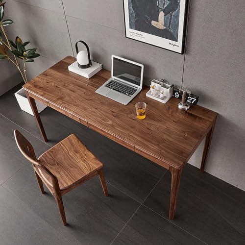 JixCJHj Escritorio para computadora，Mesa de Juegos para PC o Laptop, estación de Trabajo de Estudio, de fácil manejo,con Cajonera,para Estudio,Oficina,Gaming,Dormitorio(100 * 60cm(39 * 24in))