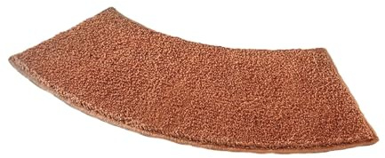 Duschvorleger Halbrund Luxuriöse, Gebogene Badematte for ultimativen Komfort im Badezimmer(Brown)