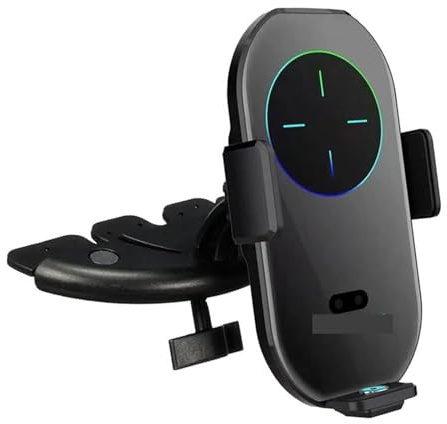HSDLFIRK 15W Qi Wireless Fast Charger CD Slot Phone Holder Car Magnetic Air Vent Mount Sensor