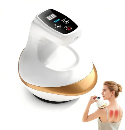 Aparato de masaje 4 en 1 contra la celulitis, Vacío & Gua Sha eléctrico