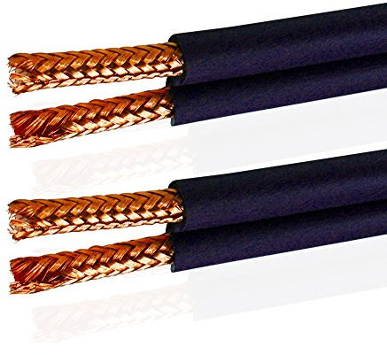 Van Damme Shotgun Audio Twin Interconnect Speaker Cable (Total Definition Directional HI-FI) 268-500-000 1 Metre / 1M